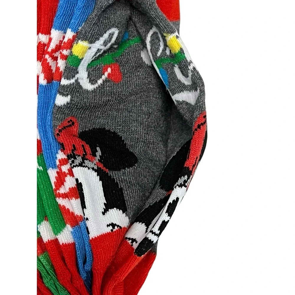 Disney‎ Mickey & Minnie Mouse No Show Women's Socks 6 Pair Pack Shoe Size 4-10